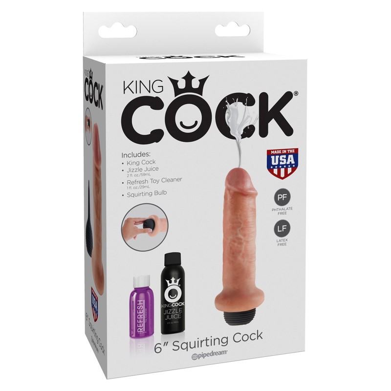 Wibrator-SQUIRTING COCK FLESH 6 INCH